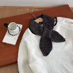 Плетена яка-шал - ръчно плетено, държи топло, полиестер, Зимна колекция 2025