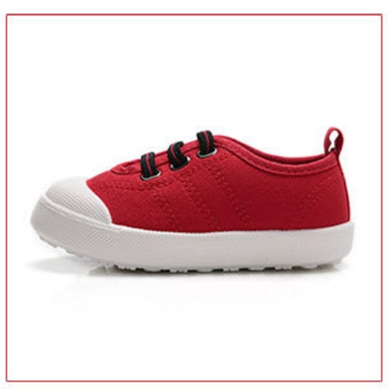 Dječje platnene tenisice s ukrasnim vezicama, unisex, korejskog stila, niski profil, platnena gornja strana, plastična potplat