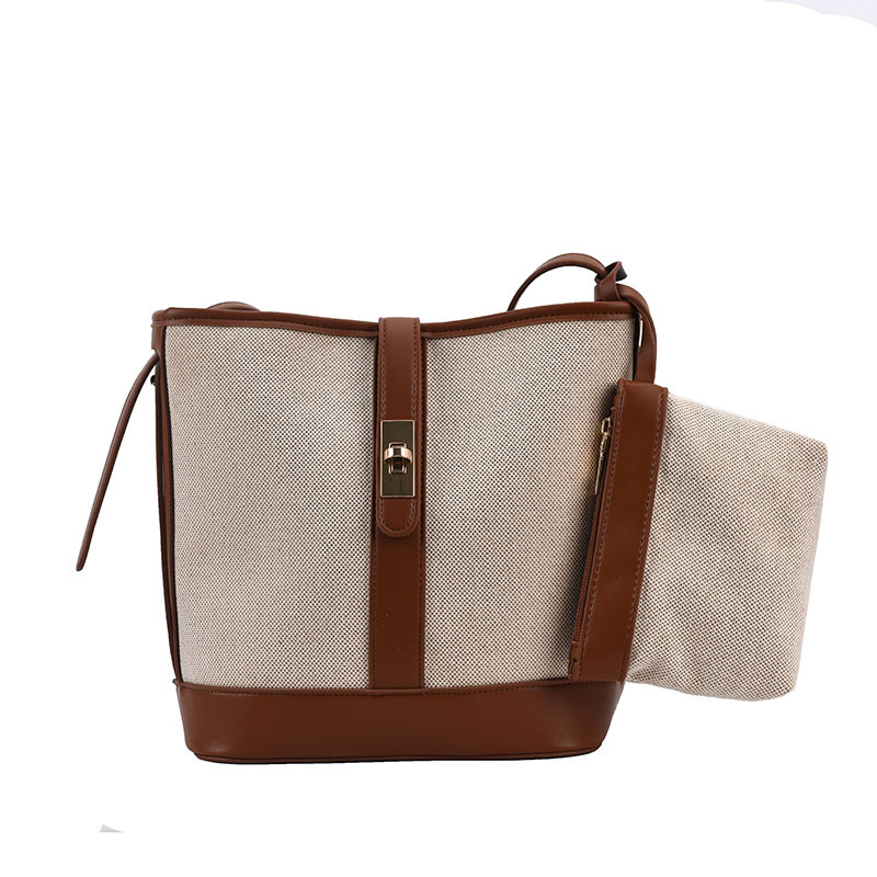 Bucket torba od PU materijala, crossbody stil, zaključavanje, podstava od poliestera, unutarnja džep za telefon