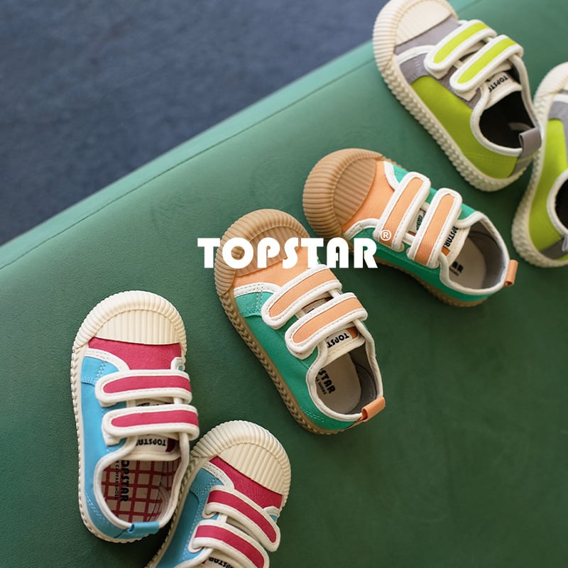 Topstar Djeca Platnene Tenisice s Velcro Zatvaračem, Niski Gornji Dio, Unisex, TPR Đon