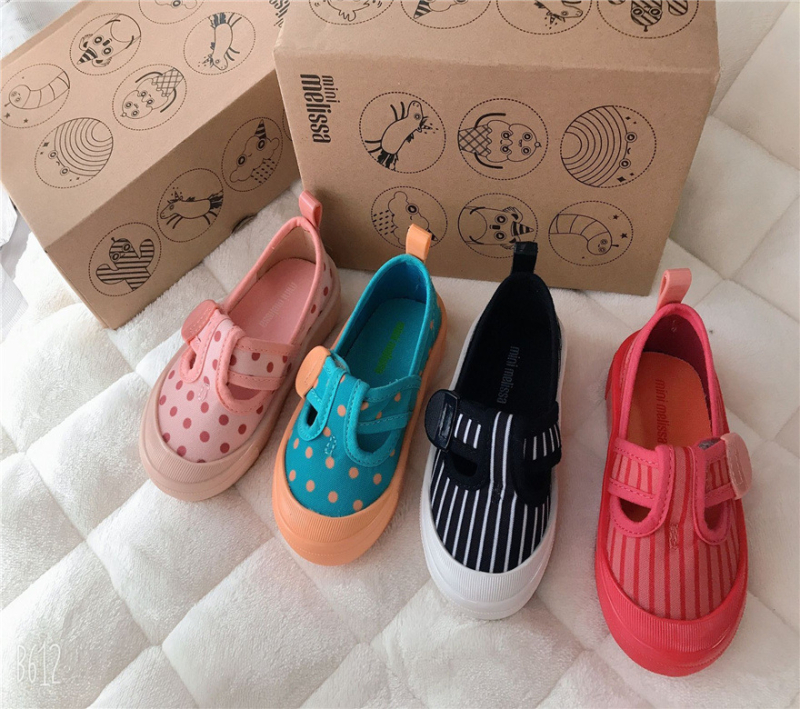 Dječje platnene tenisice u korejskom stilu, s Velcro zatvaračem, unisex, niske, gumeni potplat
