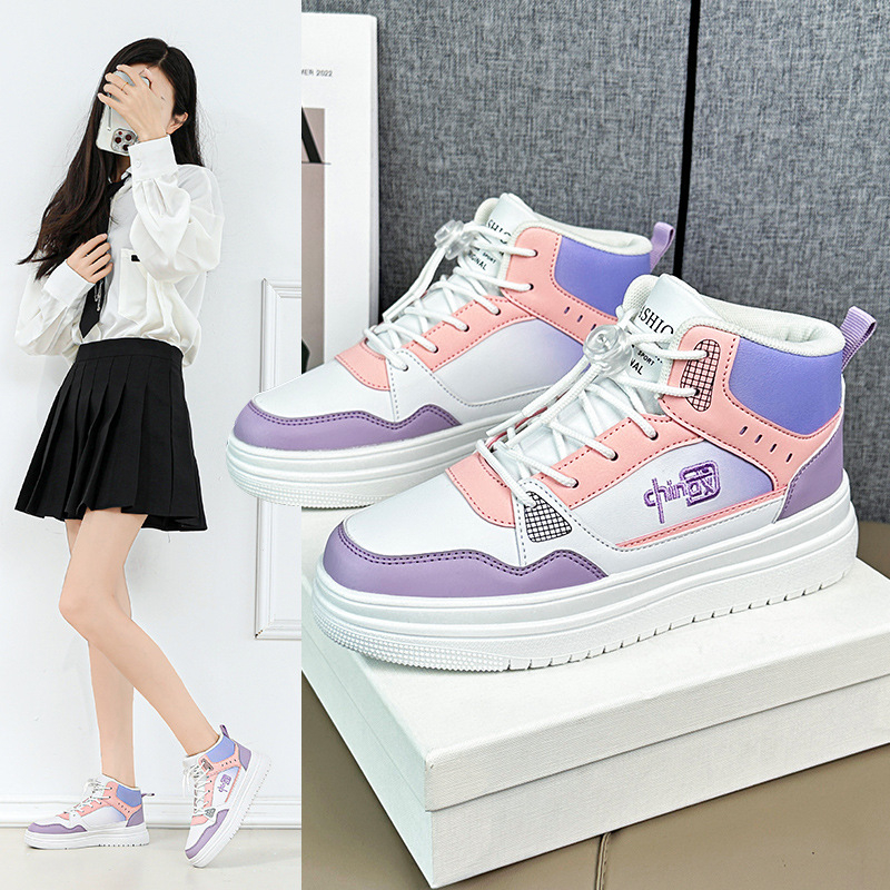 Παιδικά Υψηλά Καμβά Αθλητικά Παπούτσια, Unisex, Ultra-fiber Δέρμα Πάνω, Καουτσούκ Σόλα, Με Κορδόνια