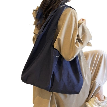 Мини Tote чанта, унисекс, полиестер с оксфордова подплата, корейски стил, пролет 2024