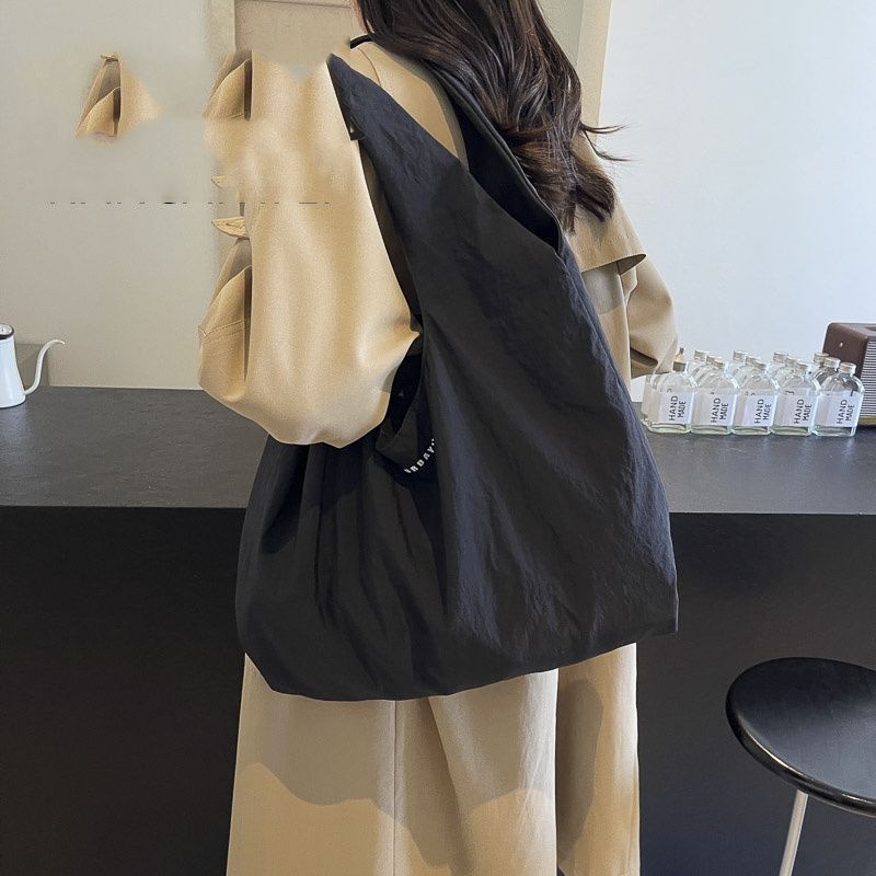 Мини Tote чанта, унисекс, полиестер с оксфордова подплата, корейски стил, пролет 2024