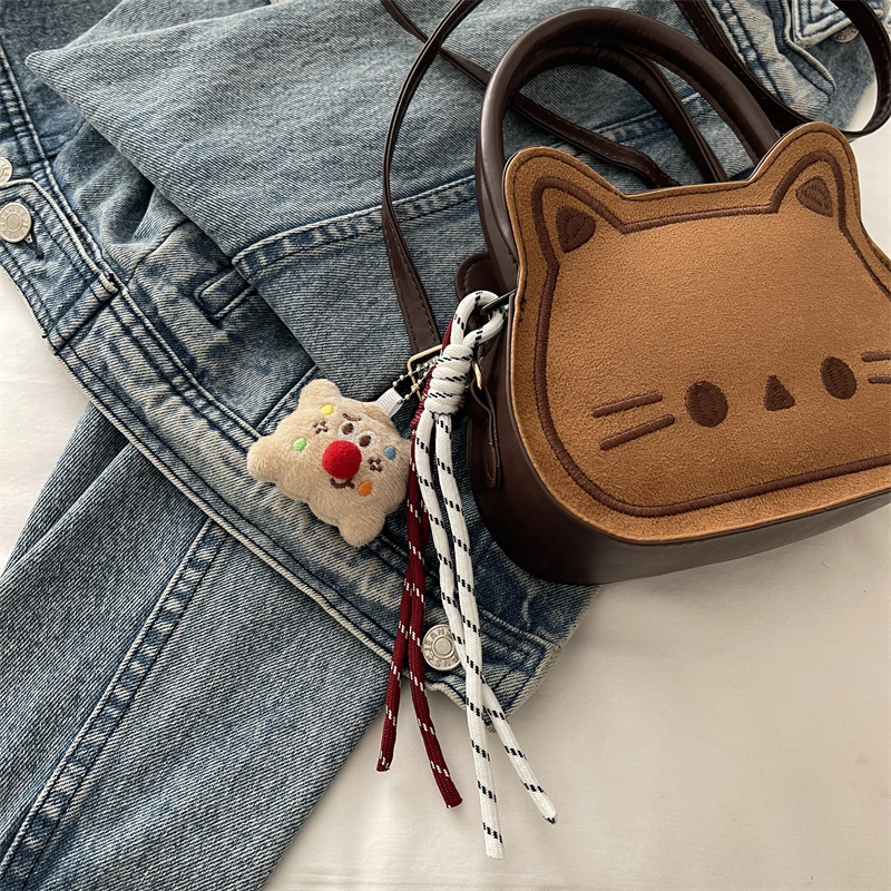 Slatka mačja sedlasta torba – mini crossbody torba za jesen-zimu 2025