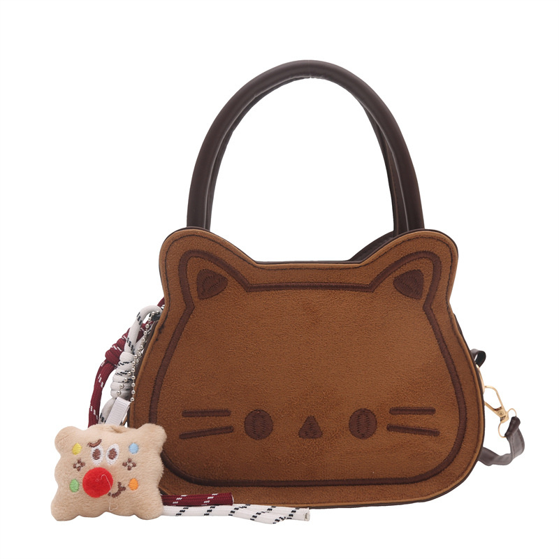 Slatka mačja sedlasta torba – mini crossbody torba za jesen-zimu 2025