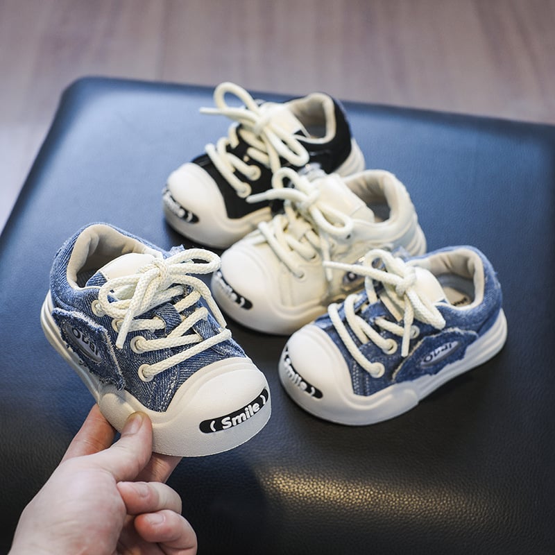 Dječje tenisice s Velcro trakom od platna – prozračne, mekana potplata, protuklizne, 12–36 mjeseci