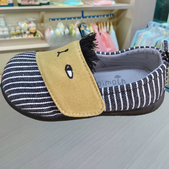 Dječje platnene tenisice slip-on s Velcro, prugaste, niski profil, korejski stil, za uzrast 1–3 godine
