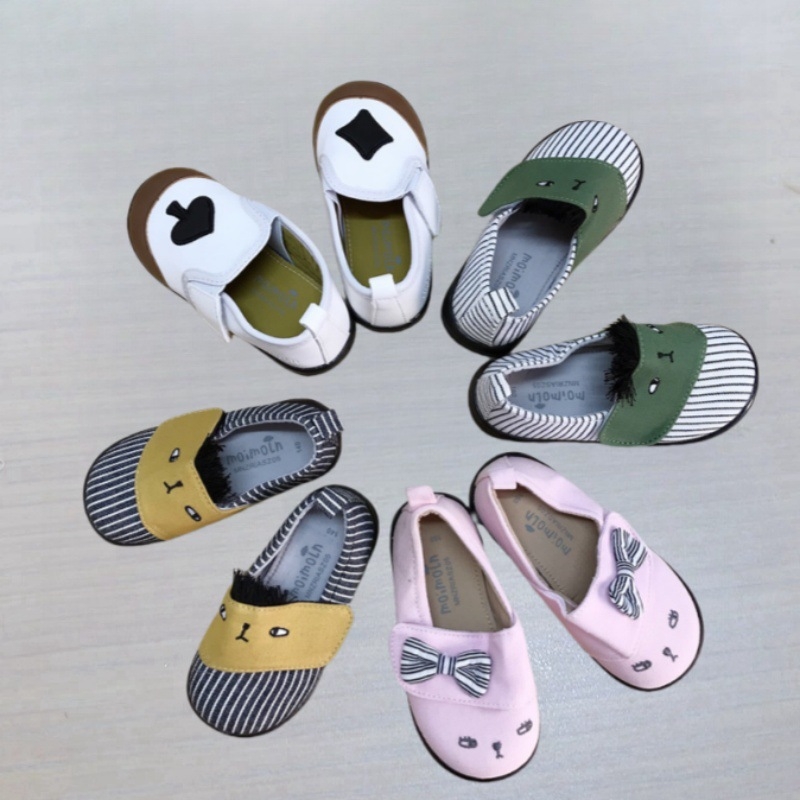 Dječje platnene tenisice slip-on s Velcro, prugaste, niski profil, korejski stil, za uzrast 1–3 godine