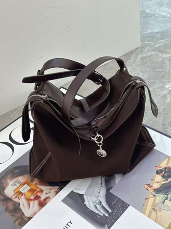 Platnena torba za rame, elegantan stil zrele žene, svakodnevna upotreba, izdanje Zima 2025