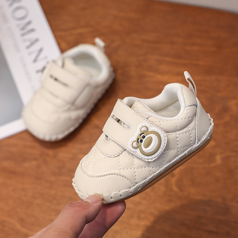 Cipelice za bebe 12–36 mjeseci, unisex, gornji dio od mikrovlakne kože, Velcro zatvarač, protuklizna potplat