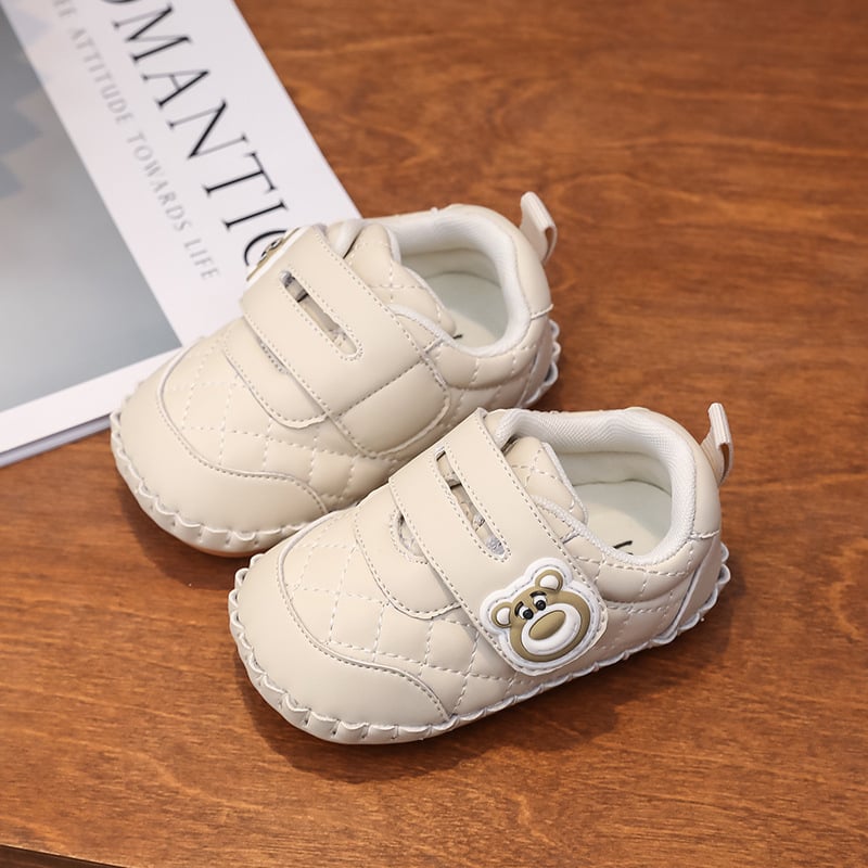 Cipelice za bebe 12–36 mjeseci, unisex, gornji dio od mikrovlakne kože, Velcro zatvarač, protuklizna potplat