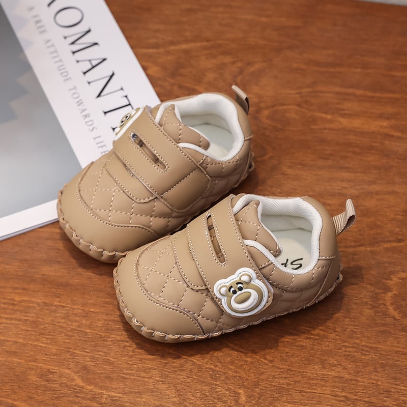 Cipelice za bebe 12–36 mjeseci, unisex, gornji dio od mikrovlakne kože, Velcro zatvarač, protuklizna potplat