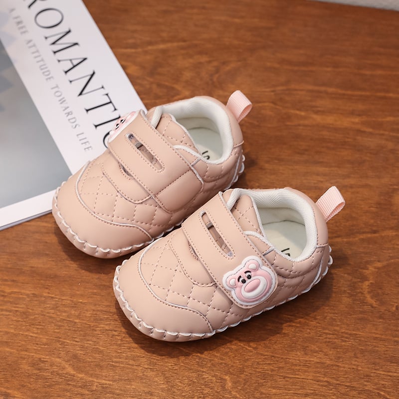 Cipelice za bebe 12–36 mjeseci, unisex, gornji dio od mikrovlakne kože, Velcro zatvarač, protuklizna potplat