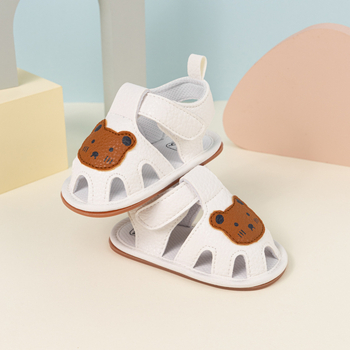 Bejbi sandale za ljeto, prozračne, PU đon, Velcro zatvarač, protuklizne, za 6–12 mjeseci