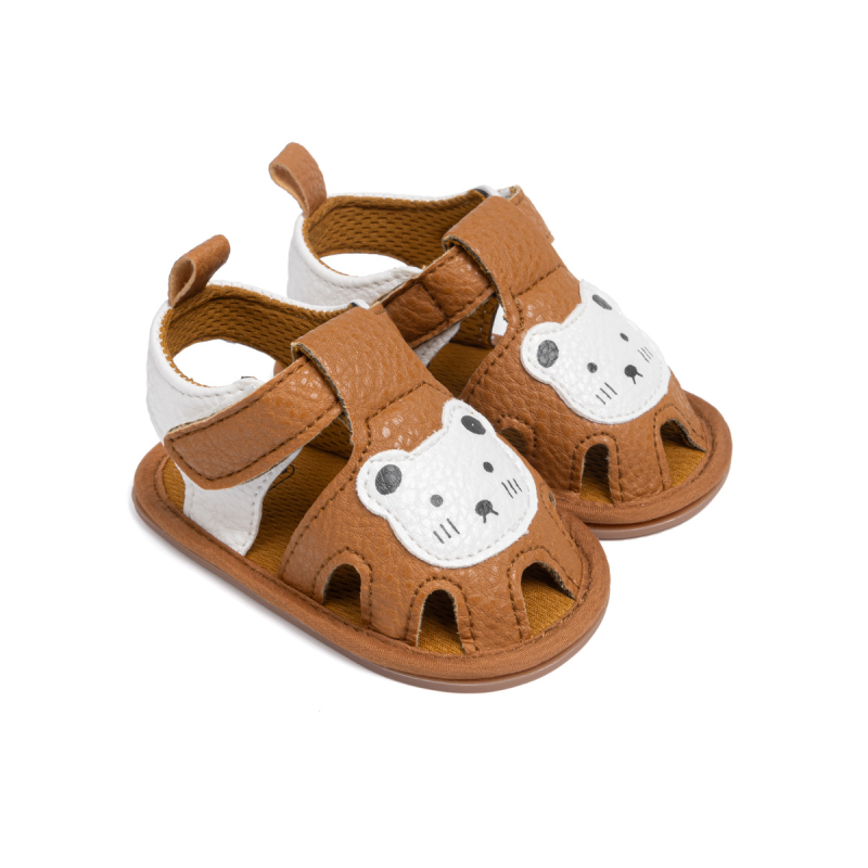 Bejbi sandale za ljeto, prozračne, PU đon, Velcro zatvarač, protuklizne, za 6–12 mjeseci