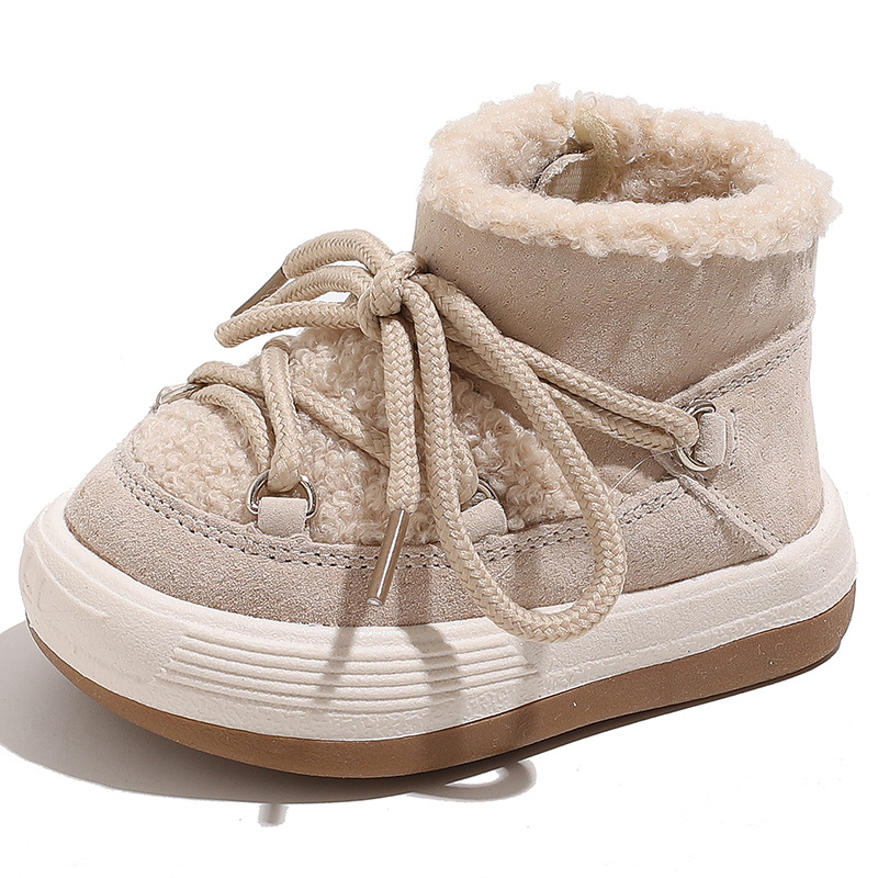 Dječje zimske čizme - unisex, s fleece podstavom, bočni zip, niski kroj, za dob 12–48 mjeseci