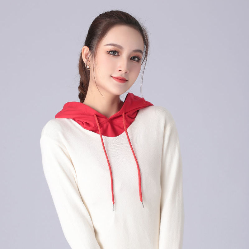 Muški hoodie s lažnim ovratnikom - Poliester; Podrijetlo: Jiangxi; Proljeće 2024; Odrasli
