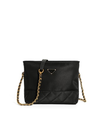 Γυναικεία τσάντα crossbody σε αστικό απλό στυλ, ύφασμα Oxford, οριζόντια τετράγωνη μορφή, κλείσιμο με φερμουάρ, εσωτερικοί χώροι (φερμουάρ, θήκη για κινητό, θήκη για ταυτότητα).