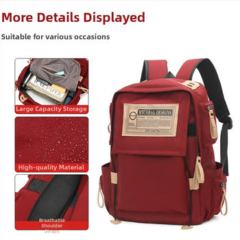 Unisex υπερ-ελαφρύ Oxford σακίδιο με ιμάντες αεροφυσαλίδας για σχολείο και ταξίδια