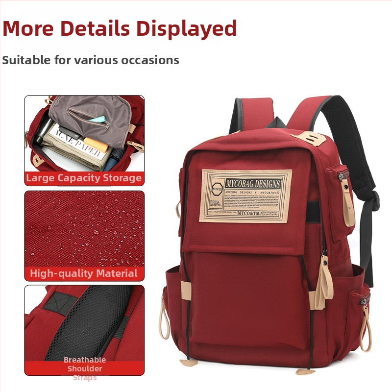 Unisex υπερ-ελαφρύ Oxford σακίδιο με ιμάντες αεροφυσαλίδας για σχολείο και ταξίδια