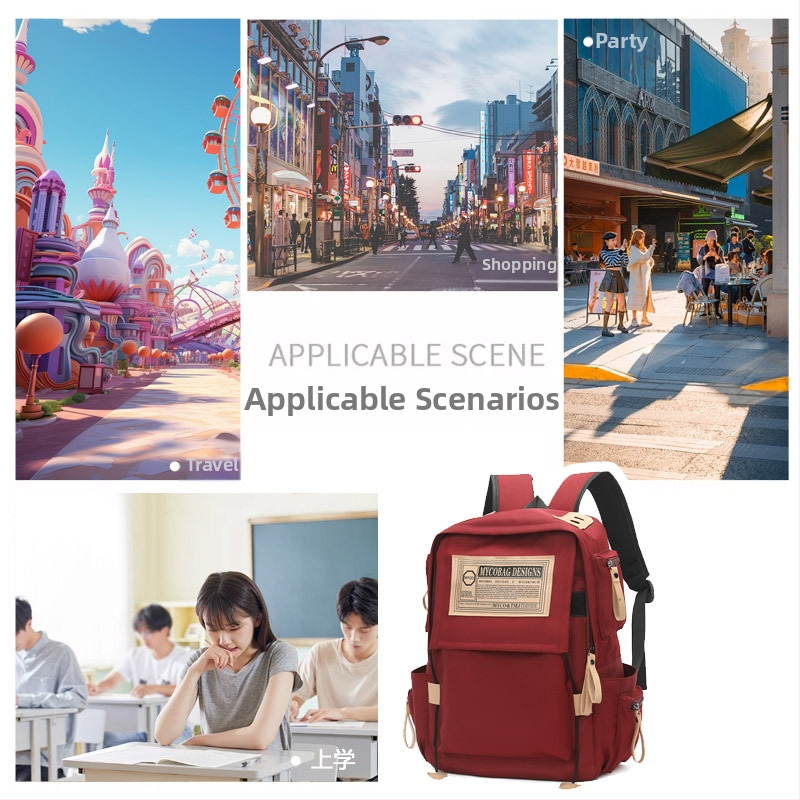 Unisex υπερ-ελαφρύ Oxford σακίδιο με ιμάντες αεροφυσαλίδας για σχολείο και ταξίδια