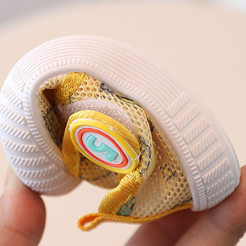 Pantofi unisex pentru copii mici, partea superioară din plasă, închidere cu Velcro, imprimeu cu desene animate, pentru 12–36 de luni, potriviți pentru vară, primăvară și toamnă