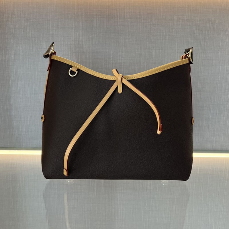 Carryall τσάντα με σχέδιο μπαγκέτας σε σχήμα κέρατος, μονογραμματισμένο στυλ μηνύματος, εσωτερική θήκη για κινητό, δέρμα αγελάδας πρώτης στρώσης, αστικός μινιμαλισμός