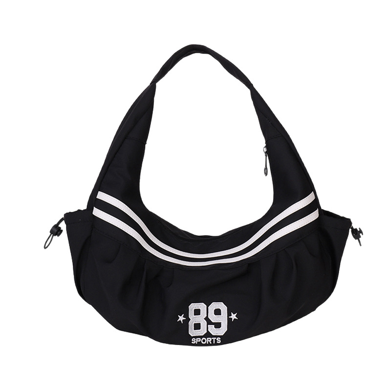Crossbody torba - plisirana PU, gradska jednostavnost, underarm stil; dumpling oblik; zatvaranje na zip; unutarnja džep s zipom i džep za mobitel; jedna naramenica