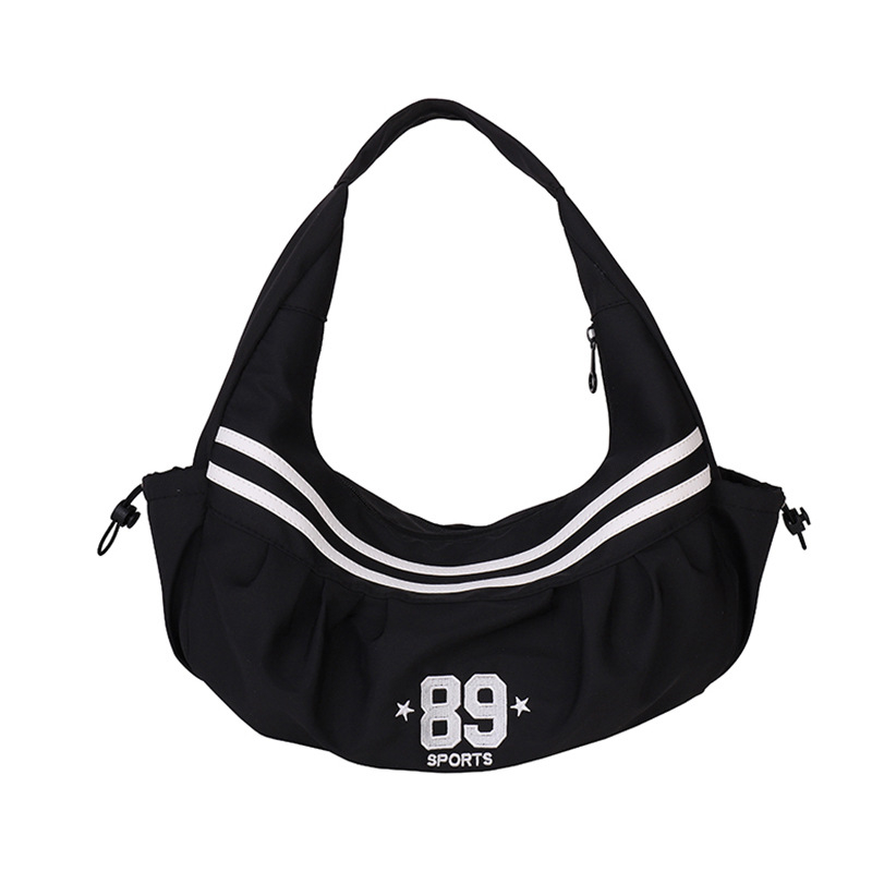 Crossbody torba - plisirana PU, gradska jednostavnost, underarm stil; dumpling oblik; zatvaranje na zip; unutarnja džep s zipom i džep za mobitel; jedna naramenica