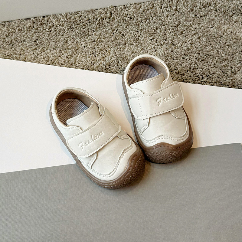 Kožne cipele za bebe i malu djecu, gornji dio nubuk, 12-36 mjeseci, proljeće-jesen, protuklizna i otporna podloga, zatvaranje na Velcro traku