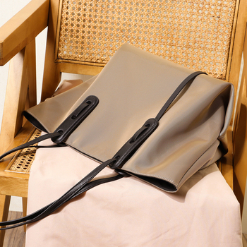 SEAMMER Urban Simple Tote τσάντα από Oxford ύφασμα με κρυφή τσέπη φερμουάρ και θήκη για κινητό, οριζόντια τετράγωνη μορφή, ανοιχτή επάνω, φθινόπωρο 2025