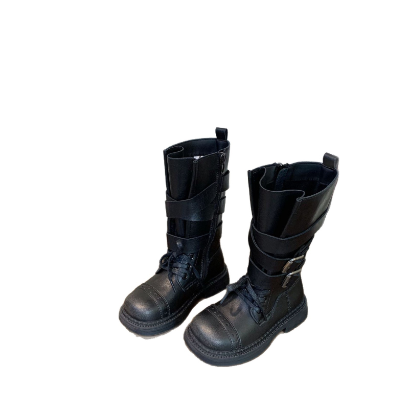 Unisex Martin čizme do sredine potkoljenice, britanski stil, gornji dio od mikrovlaknaste kože, gumena potplat, bočni zip