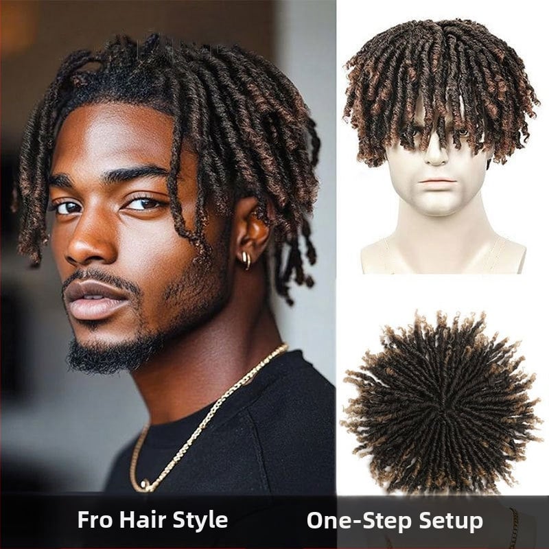 Cosplay paróka férfiaknak dreadlockokkal, hőálló rostok, forma megtartása