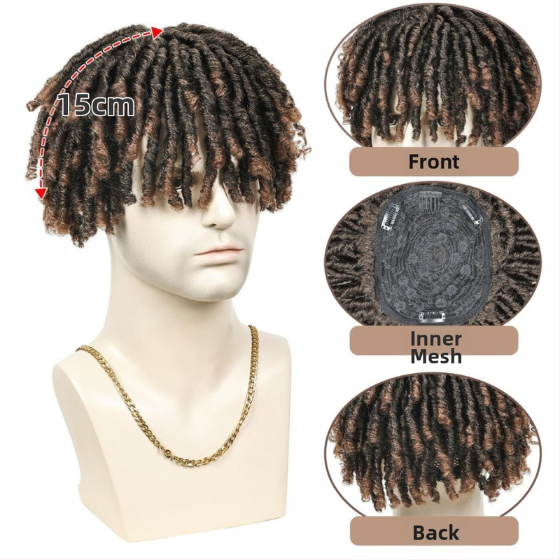 Cosplay parochňa pre mužov s dredmi, vlákna odolné voči teplu, udržanie tvaru