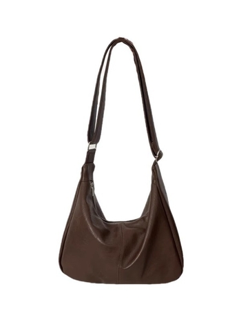 Unisex crossbody torba od PU kože, Maillard retro dizajn (mekana PU koža, velika kapaciteta, zatvarač)