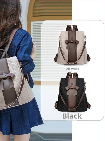 Γυναικείο σακίδιο PU, πολυεστερική επένδυση, κλείσιμο με φερμουάρ, αντι-κλοπή, εσωτερική τσέπη με φερμουάρ