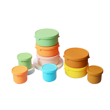 Κυκλική θήκη γεύματος από σιλικόνη, κατάλληλη για φούρνο μικροκυμάτων, ανθεκτική σε υψηλές θερμοκρασίες, Bento κουτί