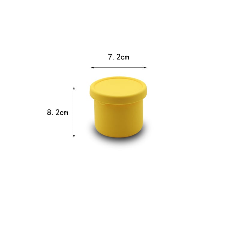 Κυκλική θήκη γεύματος από σιλικόνη, κατάλληλη για φούρνο μικροκυμάτων, ανθεκτική σε υψηλές θερμοκρασίες, Bento κουτί