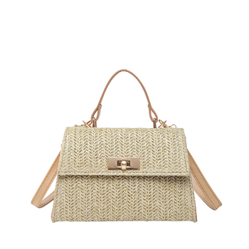 Crossbody torba od PU kože, street fashion stil, horizontalni kvadratni oblik, zaključavanje ključem, unutarnja podstava od najlona, džep sa zatvaračem, ljeto 2025 izdanje