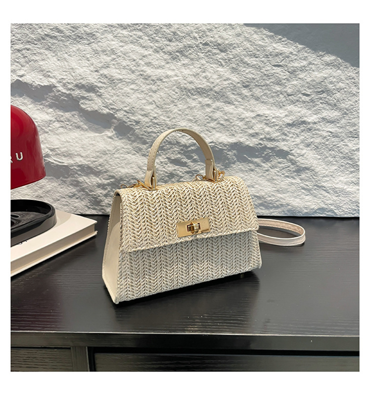 Crossbody torba od PU kože, street fashion stil, horizontalni kvadratni oblik, zaključavanje ključem, unutarnja podstava od najlona, džep sa zatvaračem, ljeto 2025 izdanje