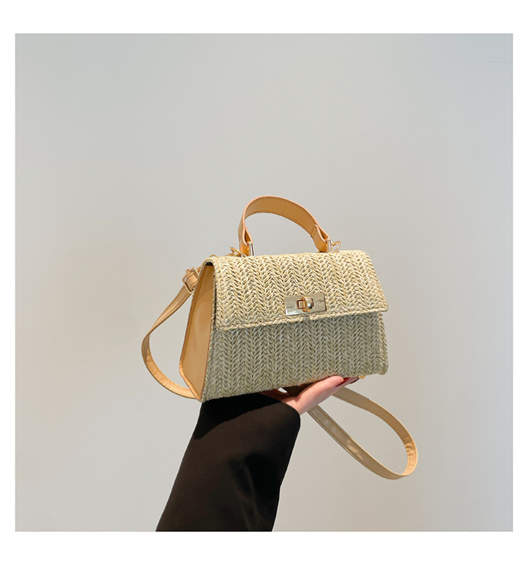 Crossbody torba od PU kože, street fashion stil, horizontalni kvadratni oblik, zaključavanje ključem, unutarnja podstava od najlona, džep sa zatvaračem, ljeto 2025 izdanje