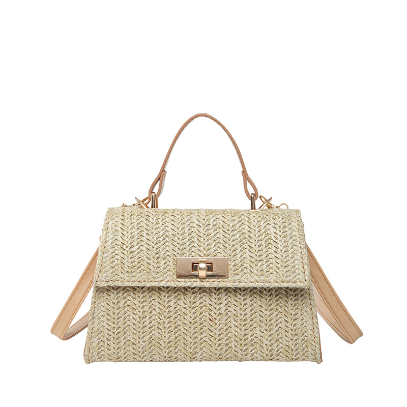 Crossbody torba od PU kože, street fashion stil, horizontalni kvadratni oblik, zaključavanje ključem, unutarnja podstava od najlona, džep sa zatvaračem, ljeto 2025 izdanje