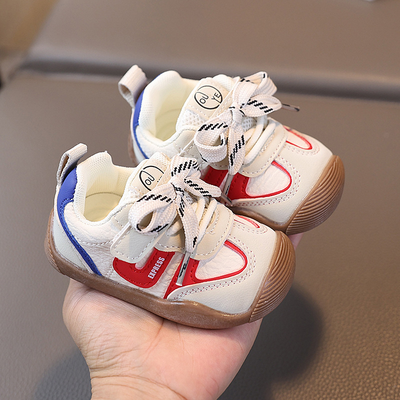 Dječje unisex tenisice s Velcro zatvaranjem, gornji dio od sintetičke kože, vodootporne, protuklizne, niski kroj, 12-36 mjeseci