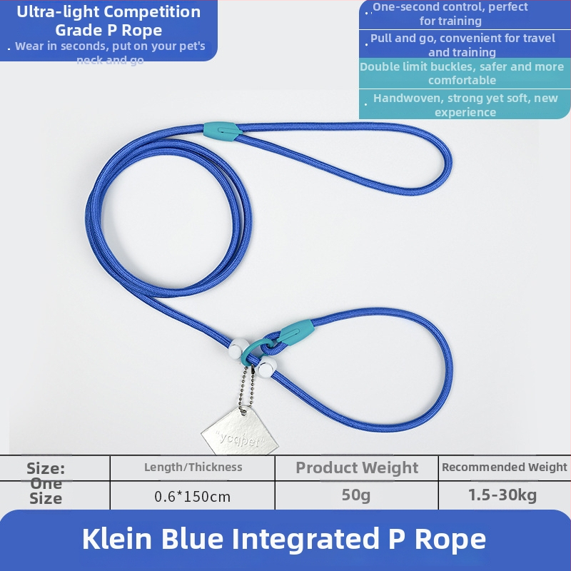 Lesă pentru câini P-Chain pentru antrenament, lesă de antrenament pentru cățeluși, calitate competițională (Brand: Unique; Model: P-Chain; Categoria: lanțuri și frânghii pentru animale de companie)