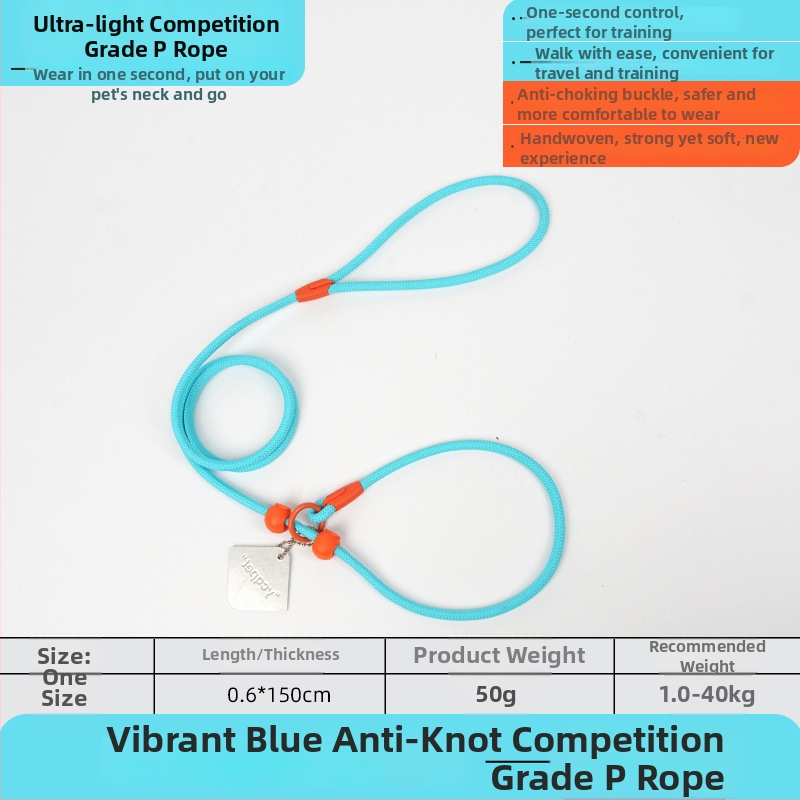 Lesă pentru câini P-Chain pentru antrenament, lesă de antrenament pentru cățeluși, calitate competițională (Brand: Unique; Model: P-Chain; Categoria: lanțuri și frânghii pentru animale de companie)