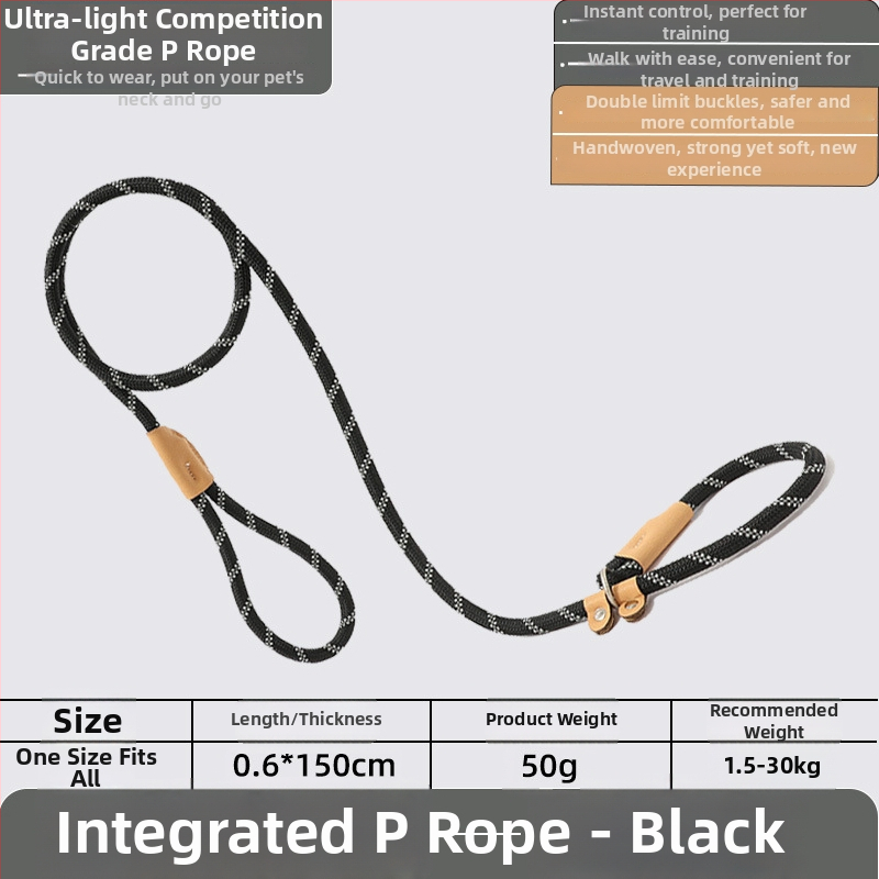 Lesă pentru câini P-Chain pentru antrenament, lesă de antrenament pentru cățeluși, calitate competițională (Brand: Unique; Model: P-Chain; Categoria: lanțuri și frânghii pentru animale de companie)