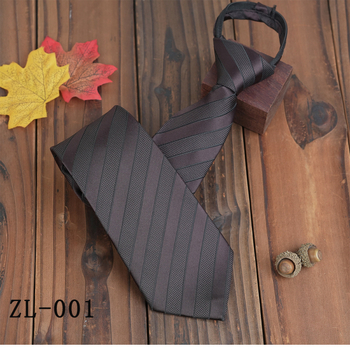 Muška kravata sa zipom, prugasta, jacquard tkanina, stil strelica, bez čvora, casual