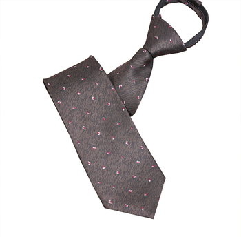 Muška kravata sa zipom, prugasta, jacquard tkanina, stil strelica, bez čvora, casual