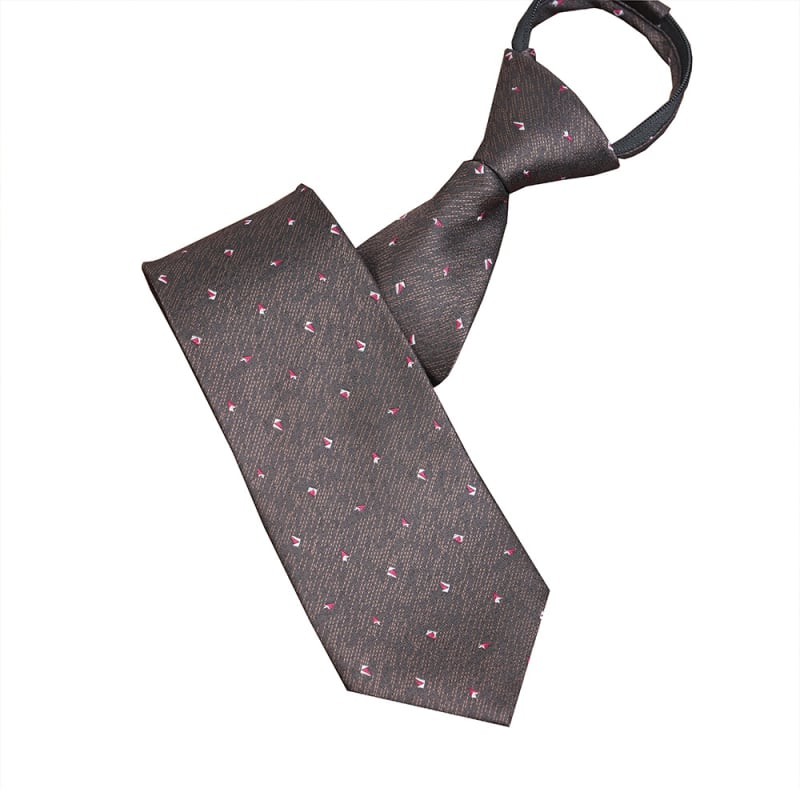 Muška kravata sa zipom, prugasta, jacquard tkanina, stil strelica, bez čvora, casual